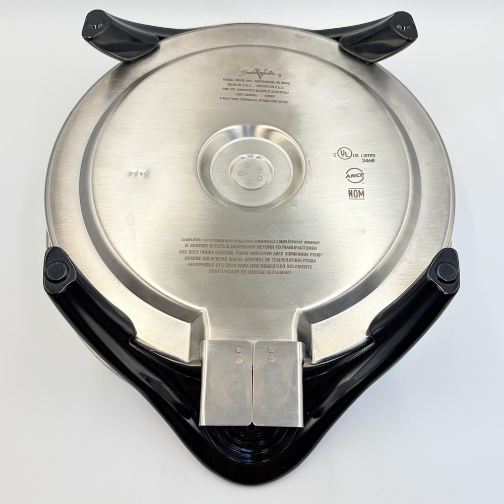 Saladmaster Electric Skillet 12" T-304/T316L Stainless Steel Oil Core SA012OCU - Picture 6 of 9